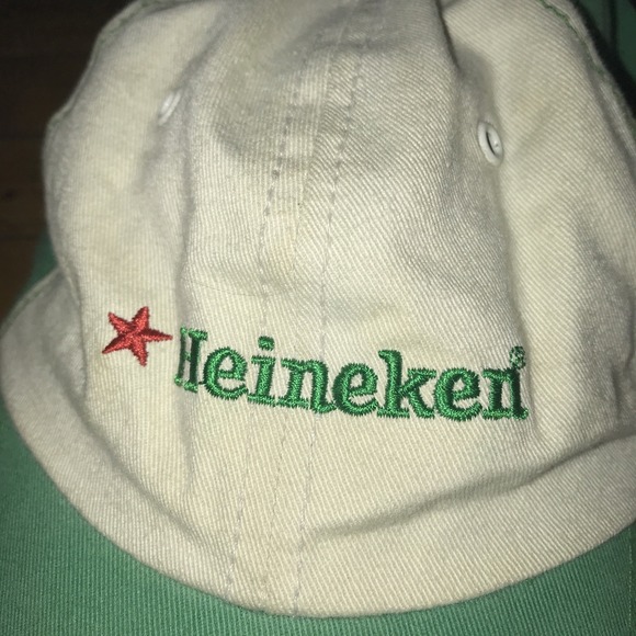 Heineken 2005 US Open Tennis Hat Strap back OSFA Green Hat - Picture 2 of 5